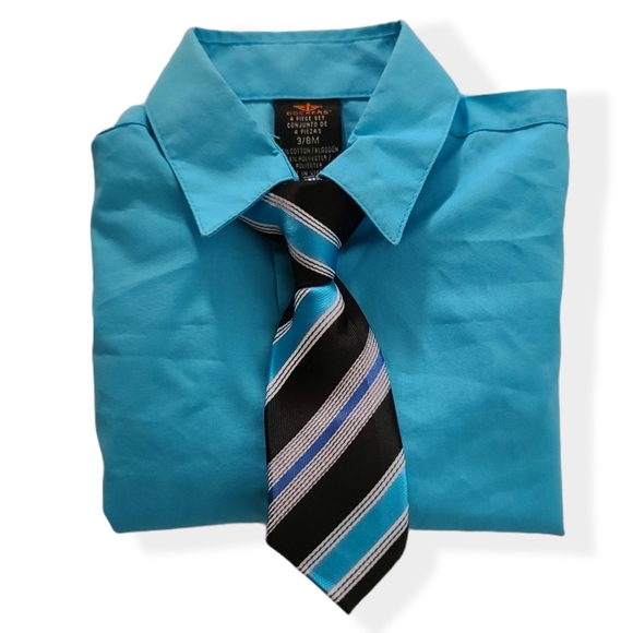 Dockers Long Sleeve button down Dress Shirt Size 3-6 Months - Picture 5 of 7